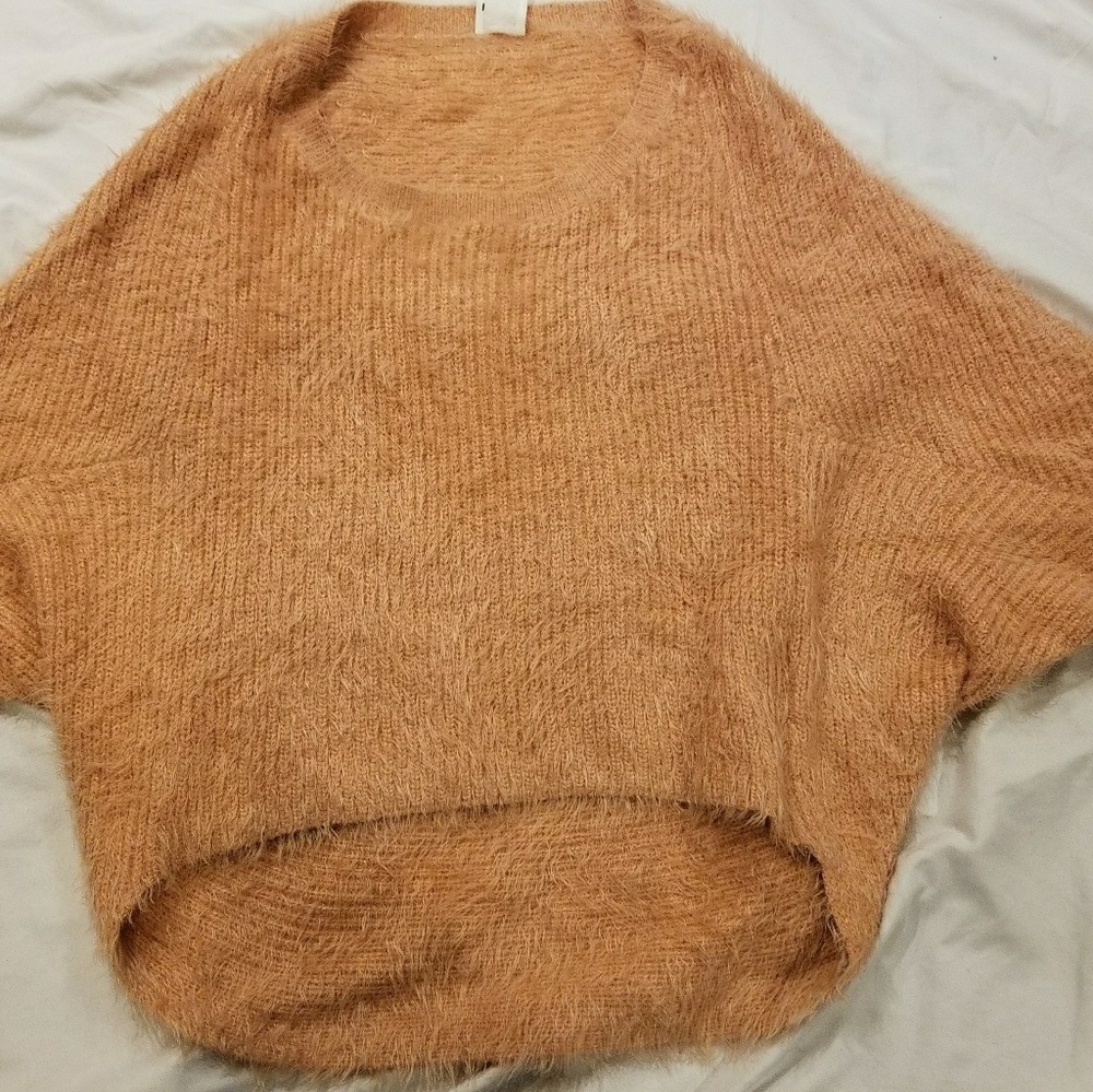 Salmon colored soft stylish sweater
